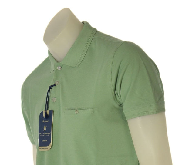 POLO UOMO SEA BARRIER MANICA CORTA TASCHINO COTONE ART. DEVOS-18