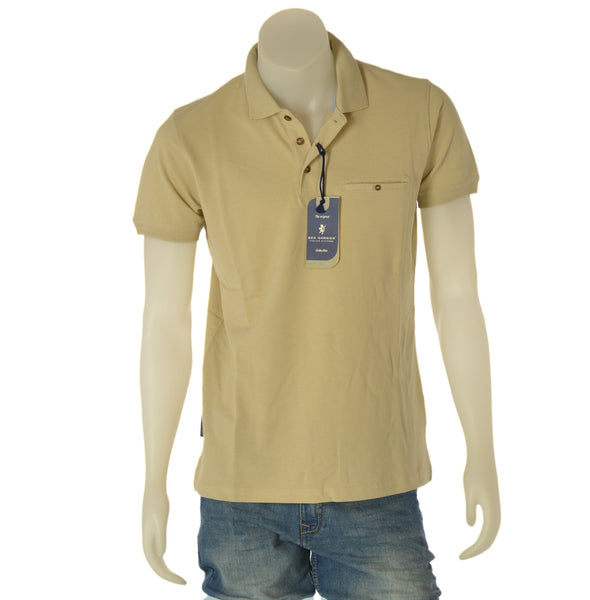 POLO UOMO SEA BARRIER MANICA CORTA TASCHINO COTONE ART. DEVOS-18