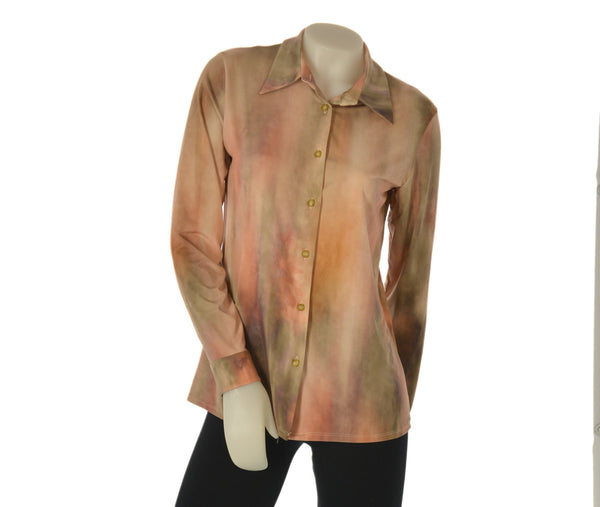 CAMICIA DONNA EDAS JERSEY FANTASIA MANICA LUNGA BOTTONI ART. SORAYA
