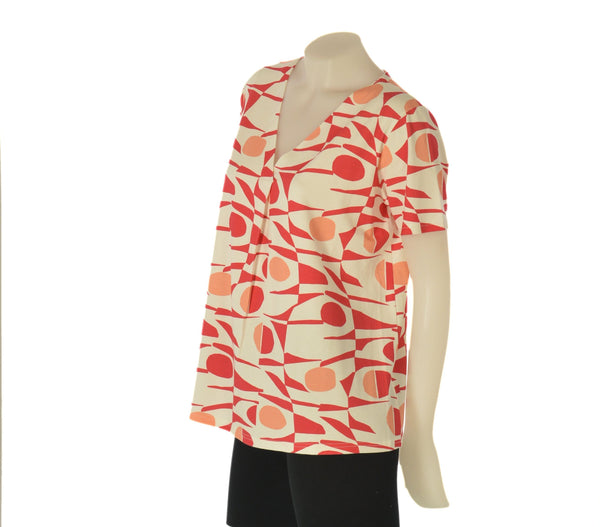 MAGLIA DONNA GAIA B FANTASIA MANICA CORTA SCOLLOA V  VISCOSA ART. 147