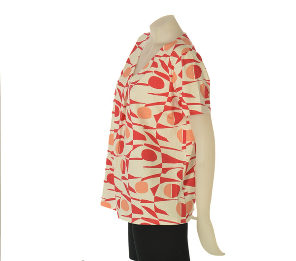 MAGLIA DONNA GAIA B FANTASIA MANICA CORTA SCOLLOA V  VISCOSA ART. 147