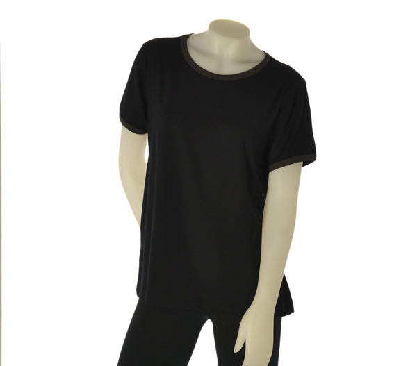 MAGLIA DONNA GAIA B MANICA CORTA GIROCOLLO VISCOSA LUREX ART. 171