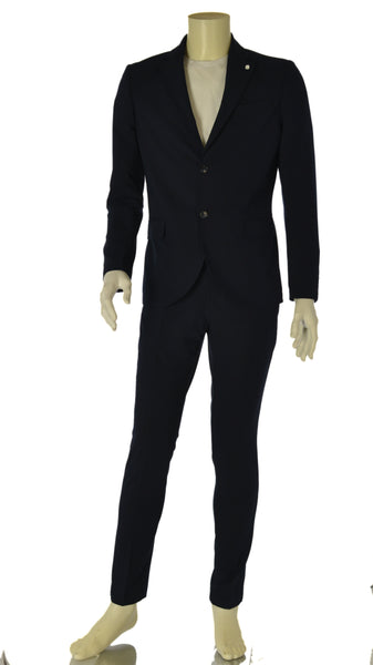 ABITO UOMO TWO-BI DROP 6 GIACCA  DUE BOTTONI SPACCHI IMPUNTURE PANTALONE ART. A136