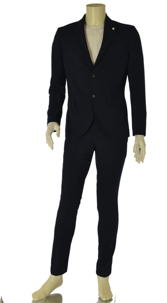ABITO UOMO TWO-BI DROP 6 GIACCA  DUE BOTTONI SPACCHI IMPUNTURE PANTALONE ART. A136