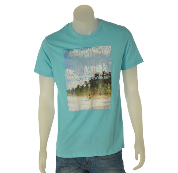 T-SHIRT UOMO COVERI MANICA CORTA GIROCOLLO STAMPA COTONE ART. ECO119