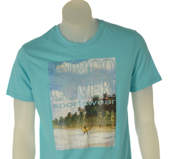 T-SHIRT UOMO COVERI MANICA CORTA GIROCOLLO STAMPA COTONE ART. ECO119