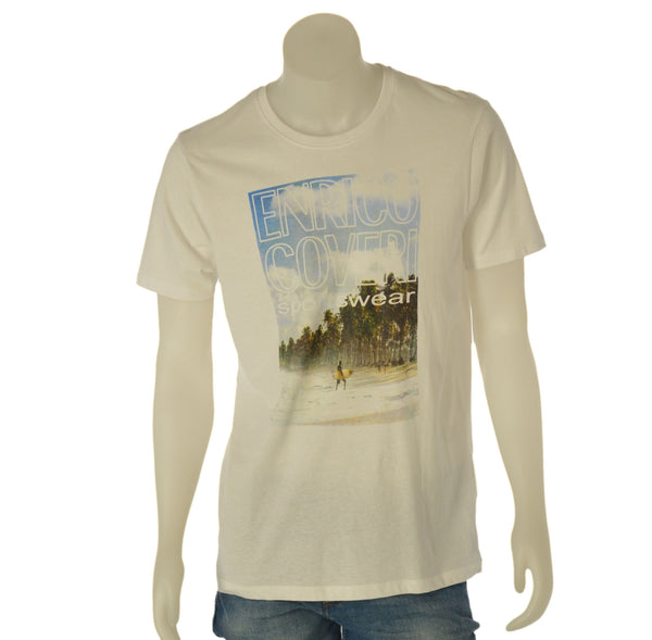 T-SHIRT UOMO COVERI MANICA CORTA GIROCOLLO STAMPA COTONE ART. ECO119