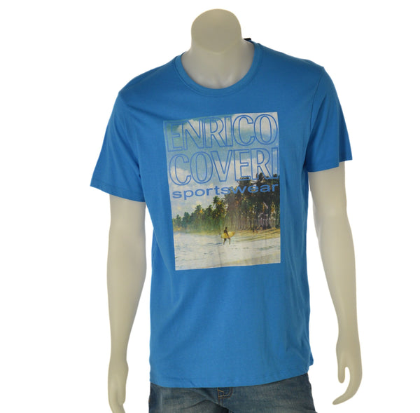 T-SHIRT UOMO COVERI MANICA CORTA GIROCOLLO STAMPA COTONE ART. ECO119