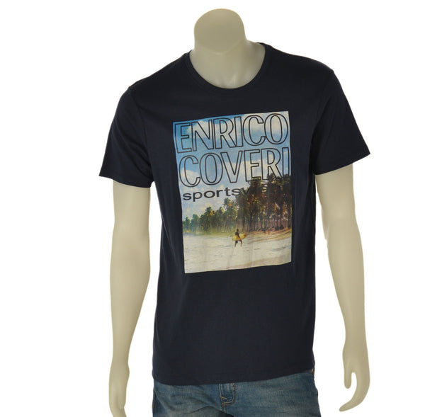 T-SHIRT UOMO COVERI MANICA CORTA GIROCOLLO STAMPA COTONE ART. ECO119
