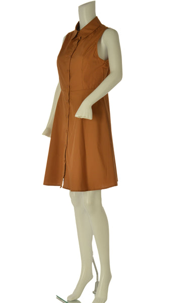 ABITO DONNA GRIFFAI TELA COTONE SMANICATO BOTTONI COLLETTO ART. 6701