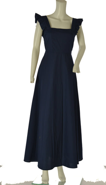 ABITO LUNGO DONNA GRIFFAI COTONE CANOTTA FIOCCO SCHIENA SVASATO ART. 6700