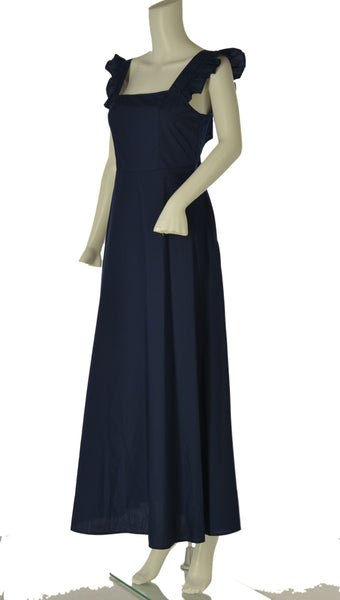 ABITO LUNGO DONNA GRIFFAI COTONE CANOTTA FIOCCO SCHIENA SVASATO ART. 6700
