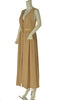 ABITO LUNGO DONNA SMANICATO SCOLLO A V BOTTONI VISCOSA COTONE ART. 6623