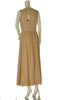 ABITO LUNGO DONNA SMANICATO SCOLLO A V BOTTONI VISCOSA COTONE ART. 6623