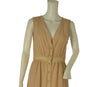 ABITO LUNGO DONNA SMANICATO SCOLLO A V BOTTONI VISCOSA COTONE ART. 6623