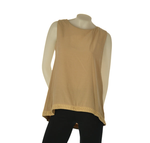CANOTTA DONNA ASIMMETRICA LAVORATA PIZZO ART. 6624
