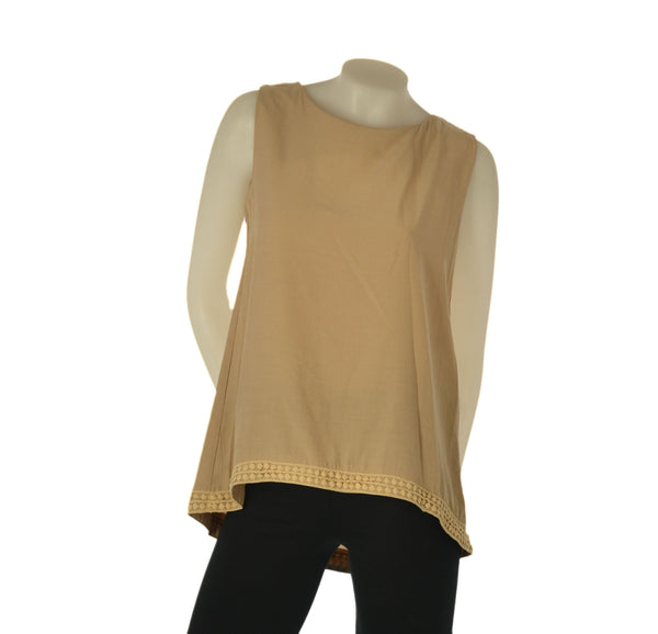 CANOTTA DONNA ASIMMETRICA LAVORATA PIZZO ART. 6624
