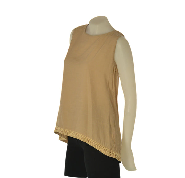 CANOTTA DONNA ASIMMETRICA LAVORATA PIZZO ART. 6624