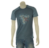 T-SHIRT TECNICA UOMO BRUGI MANICA CORTA GIROCOLLO STAMPA TRASPIRANTE ART. NA4J T61S 4F