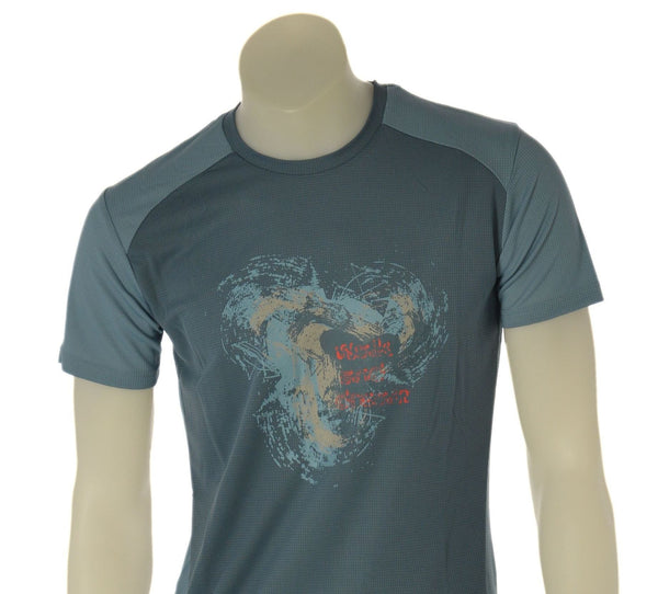 T-SHIRT TECNICA UOMO BRUGI MANICA CORTA GIROCOLLO STAMPA TRASPIRANTE ART. NA4J T61S 4F