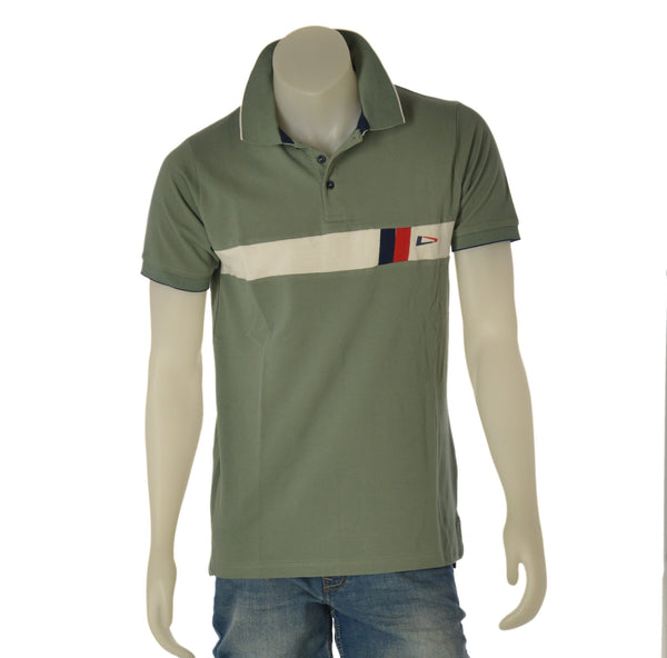 POLO UOMO SCUOLA NAUTICA ITALIANA MANICA CORTA SPACCHI INSERTI PIQUET COTONE ART. 158821