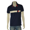 POLO UOMO SCUOLA NAUTICA ITALIANA MANICA CORTA SPACCHI INSERTI PIQUET COTONE ART. 158821
