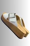 CIABATTA INBLU TOMAIA ECOPELLE MAXI FIBBIAZEPPA  EFFETTO SUGEREO ART PK00042
