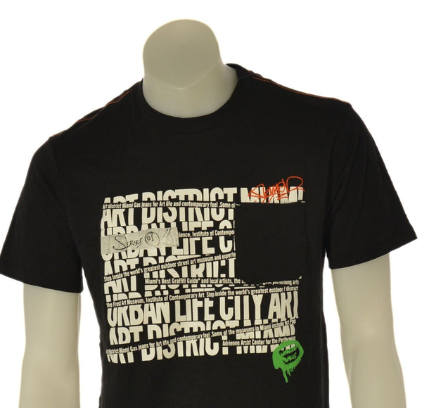 T-SHIRT UMO GAS MANICA CORTA GIROCOLLO STAMPA  COTONE ART. DHARIS