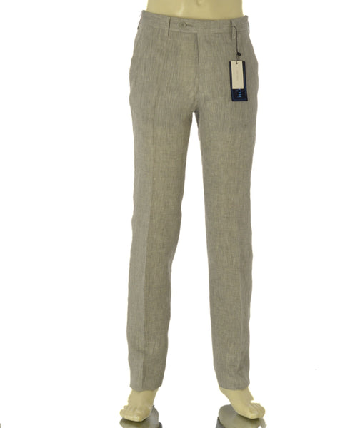 PANTALONI UOMO RAGAZZO PURO LINO CLASSICO MARCA A&P BIANCHI ART. 459