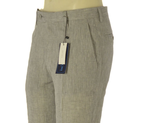PANTALONI UOMO RAGAZZO PURO LINO CLASSICO MARCA A&P BIANCHI ART. 459