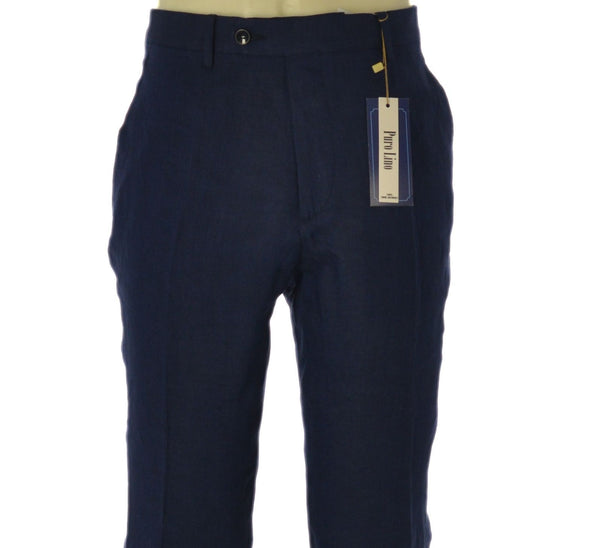 PANTALONI UOMO RAGAZZO PURO LINO CLASSICO MARCA A&P BIANCHI ART. 459