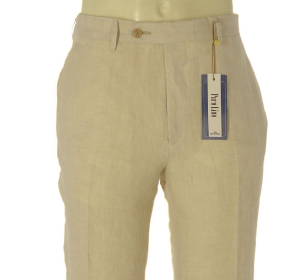 PANTALONI UOMO RAGAZZO PURO LINO CLASSICO MARCA A&P BIANCHI ART. 459