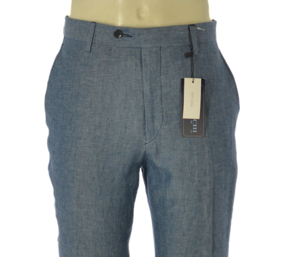 PANTALONI UOMO RAGAZZO PURO LINO CLASSICO MARCA A&P BIANCHI ART. 459