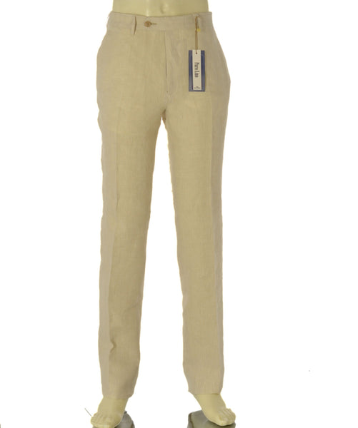 PANTALONI UOMO RAGAZZO PURO LINO CLASSICO MARCA A&P BIANCHI ART. 459