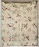 CAMICIA DA NOTTE DONNA IN FANTASIA FLOREALE SERAFINO PURO COTONE NOTTINGHAM ART. 49816