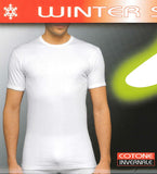MAGLIA INTIMA T-SHIRT RAGAZZO UOMO MEZZA MANICA COTONE FELPATO BIANCO FRAGI ART.745 - SET DI 2 PEZZI