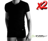 MAGLIA UOMO RAGAZZO INTIMO SCOOLO A V PURO COTONE MEZZA MANICA MARCA FRAGI ART.730 - SET DI 2 PEZZI