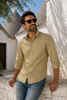 CAMICIA UOMO ANDREW MILLIGAN MANICA LUNGA BOTTONI SLIM FIT COTONE ART. HIROKI