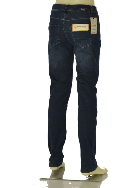 JEANS UOMO J.E. MC COLLUM LEGGERI ELASTICIZZATI CINQUE TASCHE BOTTONE E CERNIERA ART. TEKNO