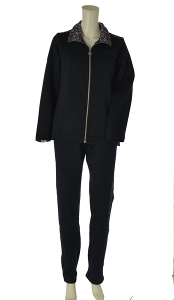 TUTA DONNA F.LLI CAMPAGNOLO PANTALONE FELPA ZIP TASCHE ELASTICO FELPATA ART. 8Q76544