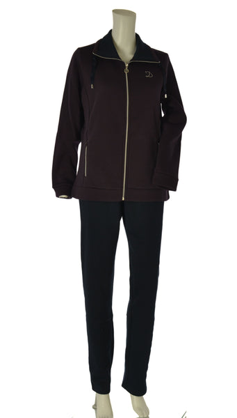 TUTA DONNA F.LLI CAMPAGNOLO FELPATA ZIP ELASTICO TASCHE ART. 8Q76546