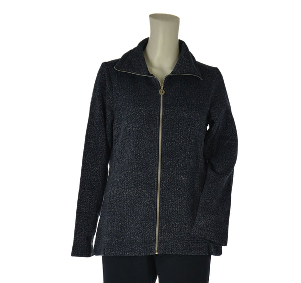 TUTA DONNA F.LLI CAMPAGNOLO FELPATA FANTASIA ZIP TASCHE ELASTICO ART. 8Q76550