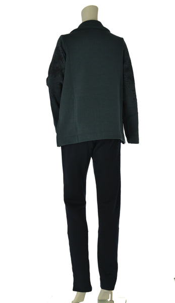TUTA DONNA F.LLI CAMPAGNOLO PANTALONE FELPA TUTTA ZIP STAMPA TASCHE SPACCHI ELASTICO ART. 8Q76549
