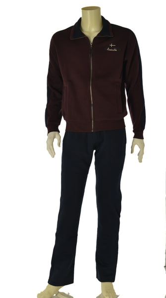 TUTA UOMO F.LLI CAMPAGNOLO FELPATA PANTALONE ELASTICO TASCHE FELPA ZIP TASCHE ART. 8Q77562