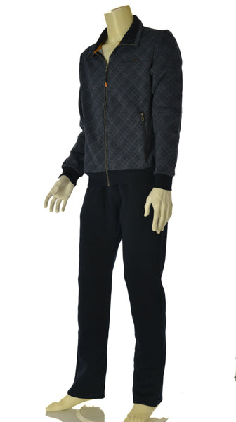 TUTA UOMO F.LLI CAMPAGNOLO FELPATA PANTALONE ELASTICO TASCHE FELPA FANTASIA ZIP TASCHE ART. 8Q77559