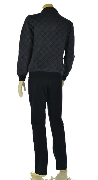 TUTA UOMO F.LLI CAMPAGNOLO FELPATA PANTALONE ELASTICO TASCHE FELPA FANTASIA ZIP TASCHE ART. 8Q77559