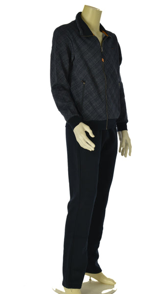 TUTA UOMO F.LLI CAMPAGNOLO FELPATA PANTALONE ELASTICO TASCHE FELPA FANTASIA ZIP TASCHE ART. 8Q77559