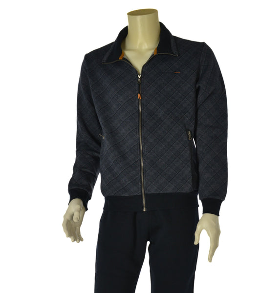 TUTA UOMO F.LLI CAMPAGNOLO FELPATA PANTALONE ELASTICO TASCHE FELPA FANTASIA ZIP TASCHE ART. 8Q77559