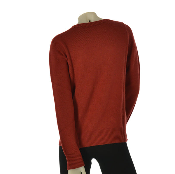 MAGLIONE DONNA MAGLIFICIO DI NIBIONNO GIROCOLLO LAVORATO PURA LANA ART. B315650