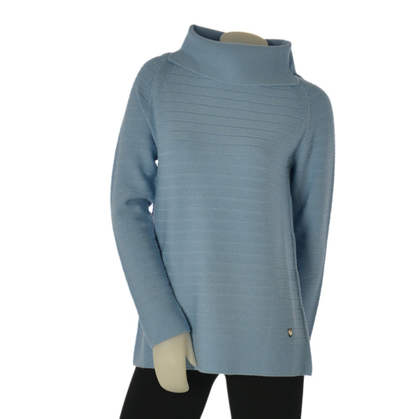 MAGLIONE DONNA MAGLIFICIO DI NIBIONNO PURA LANA COLLO BARCHETTA ART. B315607